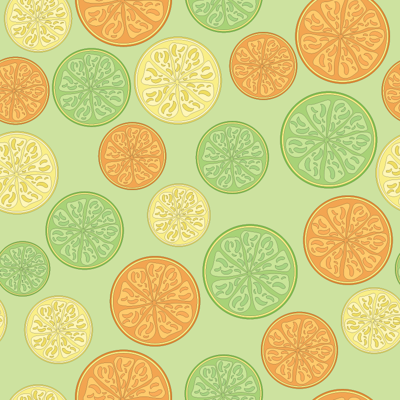 Citrus Pattern Print